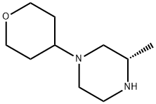 (S)-3-甲基-1-(四氢-2H-吡喃-4-基)哌嗪, 1187931-31-2, 结构式