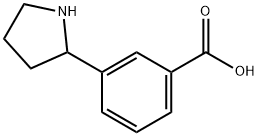 3-(PYRROLIDIN-2-YL)BENZOIC ACID Structure