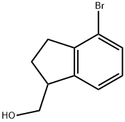 (4-bromo-2,3-dihydro-1H-inden-1-yl)methanol Struktur