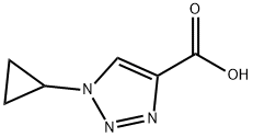 1-cyclopropyl-1H-[1,2,3]triazole-4-carboxylic acid Struktur