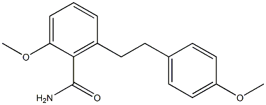 2-Methoxy-6-[2-(4-methoxy-phenyl)-ethyl]-benzamide Structure