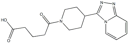 5-(4-([1,2,4]triazolo[4,3-a]pyridin-3-yl)piperidin-1-yl)-5-oxopentanoic acid Struktur