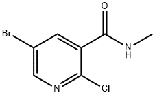 5-溴-2-氯-N-甲基吡啶-3-甲酰胺,1189749-84-5,结构式