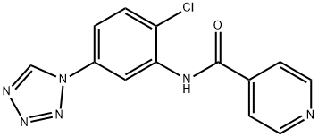 N-[2-chloro-5-(1H-tetrazol-1-yl)phenyl]pyridine-4-carboxamide Struktur
