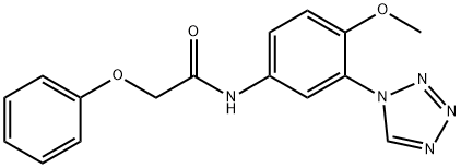 N-[4-methoxy-3-(1H-tetrazol-1-yl)phenyl]-2-phenoxyacetamide Struktur