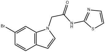 2-(6-bromo-1H-indol-1-yl)-N-(1,3-thiazol-2-yl)acetamide Struktur
