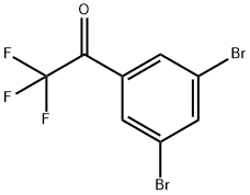 1-(3,5-Dibromophenyl)-2,2,2-trifluoroethanone Structure