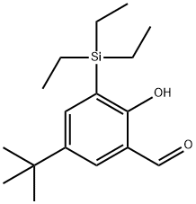 5-(1,1-dimethylethyl)-2-hydroxy-
3-(triethylsilyl)-Benzaldehyde,1190881-79-8,结构式