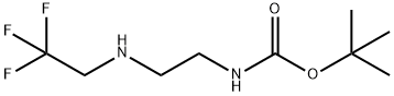(2-((2,2,2-三氟乙基)氨基)乙基)氨基甲酸叔丁酯,1190890-14-2,结构式