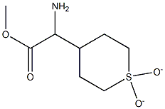 2-氨基-2-(1,1-二氧代-4-四氢噻喃基)乙酸甲酯 结构式