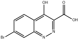 7-Bromo-4-oxo-1,4-dihydrocinnoline-3-carboxylic acid Struktur