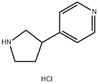 Pyridine, 4-(3-pyrrolidinyl)-, dihydrochloride Structure