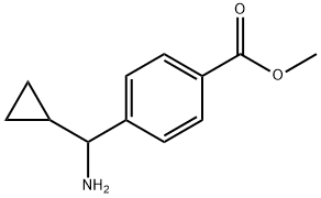 METHYL 4-[AMINO(CYCLOPROPYL)METHYL]BENZOATE Structure