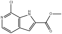 METHYL 7-CHLORO-1H-PYRROLO[2,3-C]PYRIDINE-2-CARBOXYLATE Struktur