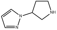 1-(3-pyrrolidinyl)-1H-pyrazole Struktur