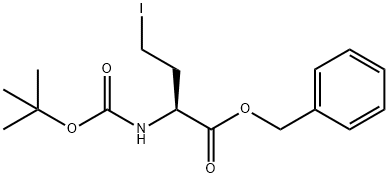 Benzyl 2-(S)-[(tert-butoxycarbonyl)amino]-4-iodobutanoate Struktur