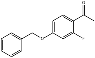 1-(4-(benzyloxy)-2-fluorophenyl)ethanone Struktur