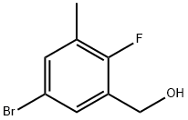 5-溴-2-氟-3-甲基苯甲醇, 1197944-22-1, 结构式