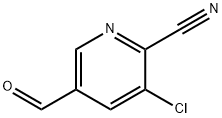 3-氯-5-甲酰基吡啶腈, 1198016-37-3, 结构式