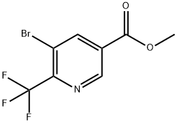 methyl 5-bromo-6-(trifluoromethyl)-3-pyridinecarboxylate Structure