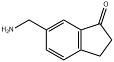 6-(aminomethyl)-2,3-dihydro-1H-inden-1-one Struktur