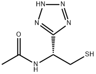 (R)-N-(2-mercapto-1-(1H-tetrazol-5-yl)ethyl)acetamide Struktur