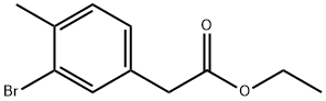ethyl 2-(3-bromo-4-methylphenyl)acetate Structure