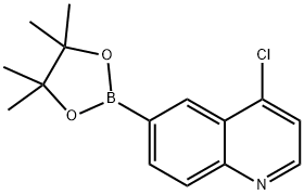 4-chloro-6-(4,4,5,5-tetramethyl-1,3,2-dioxaborolan-2-yl)quinoline Struktur