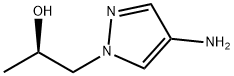 (R)-1-(4-氨基-1H-吡唑-1-基)丙-2-醇,1202616-66-7,结构式