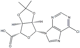 (3AS,4S,6R,6AR)-6-(6-chloro-purin-9-yl)-2,2-dimethyl-tetrahydro-furo[3,4-d][1,3]dioxole-4-carboxylic acid
