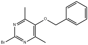 5-(Benzyloxy)-2-bromo-4,6-dimethylpyrimidine Structure