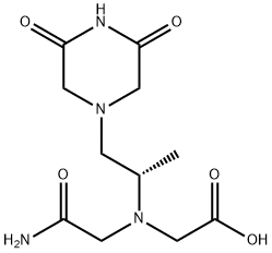 N-(2-Amino-2-oxoethyl)-N-[(1S)-2-(3,5-dioxo-1-piperazinyl)-1-methylethyl]-glycine Struktur