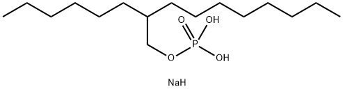 1-Decanol, 2-hexyl-, dihydrogen phosphate, disodium salt (9CI) Struktur