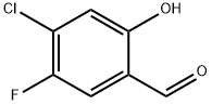 4-氯-5-氟-2-羟基苯甲醛 结构式