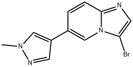 3-bromo-6-(1-methyl-1H-pyrazol-4-yl)-Imidazo[1,2-a]pyridine Struktur