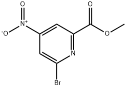6-Bromo-4-nitro-pyridine-2-carboxylic acid methyl ester Structure