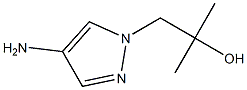 1-(4-胺-1H-吡唑-1-基)-2-甲基丙-2-醇, 1206640-59-6, 结构式