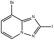 8-bromo-2-iodo-[1,2,4]triazolo[1,5-a]pyridine Struktur