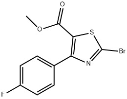 Methyl 2-bromo-4-(4-fluorophenyl)thiazole-5-carboxylate Struktur