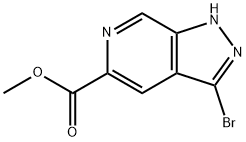 methyl 3-bromo-1H-pyrazolo[3,4-c]pyridine-5-carboxylate Structure