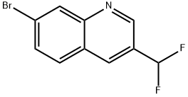 7-ブロモ-3-(ジフルオロメチル)キノリン 化学構造式