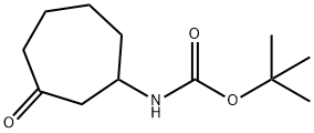 tert-butyl 3-oxocycloheptylcarbamate Structure