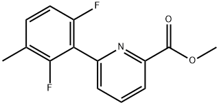 Methyl 6-(2,6-difluoro-3-methylphenyl)picolinate 结构式