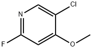 5-Chloro-2-fluoro-4-methoxypyridine Struktur