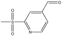 2-(Methylsulfonyl)isonicotinaldehyde, 1211539-18-2, 结构式
