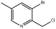 3-溴-2-(氯甲基)-5-甲基吡啶,1211578-73-2,结构式