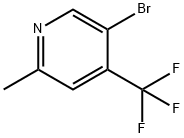 5-溴-2-甲基-4-(三氟甲基)吡啶 结构式
