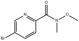 5-Bromo-N-methoxy-N-methylpicolinamide Structure