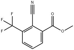 Methyl 2-cyano-3-(trifluoromethyl)benzoate, 1211596-75-6, 结构式