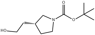 (R)-N-BOC-3-(2-羟乙基)吡咯烷, 1212182-03-0, 结构式